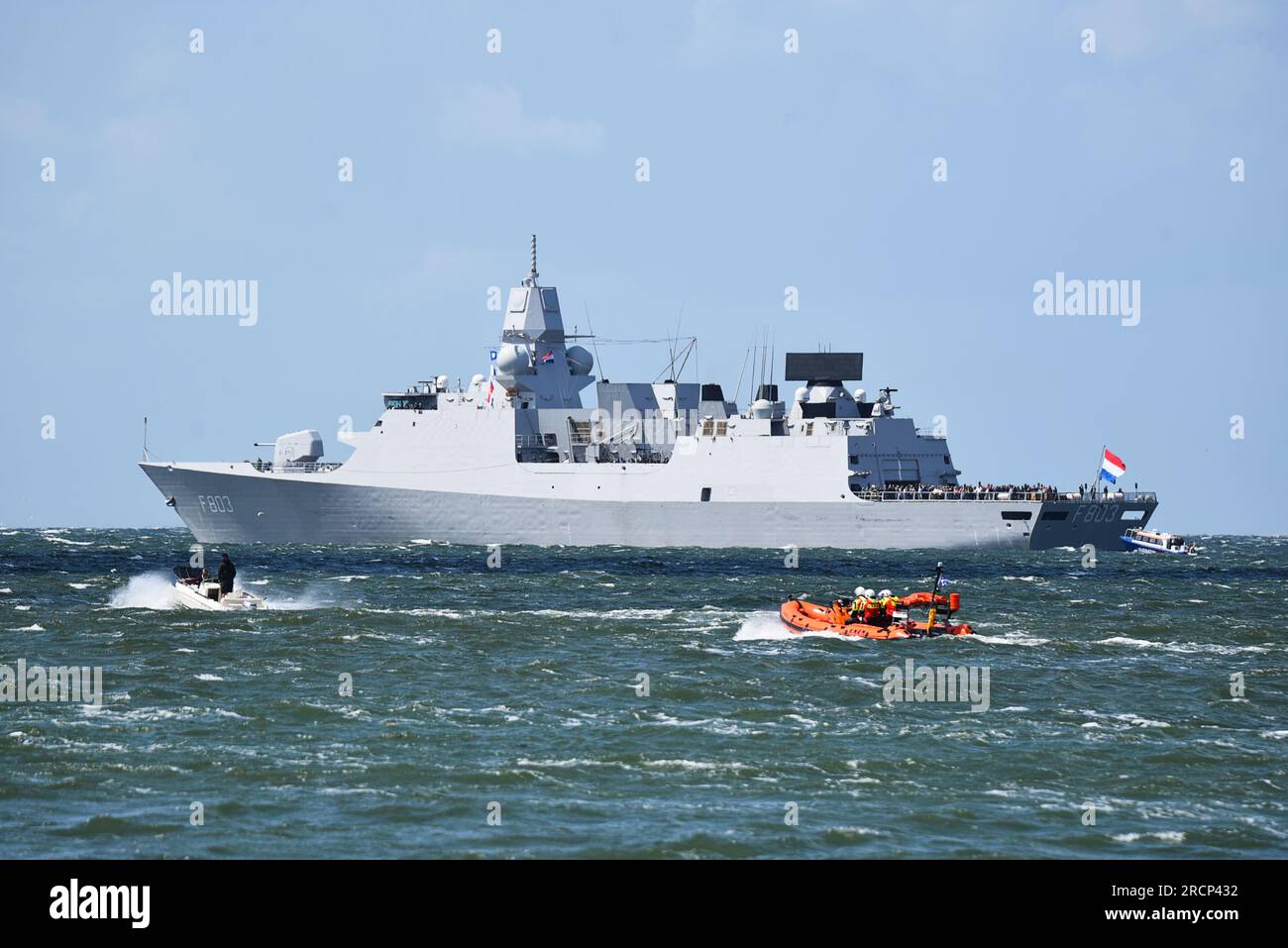 Den Helder, pays-Bas. 30 juin 2023. Un navire de guerre de la marine néerlandaise pendant les jours navals. Photo de haute qualité Banque D'Images