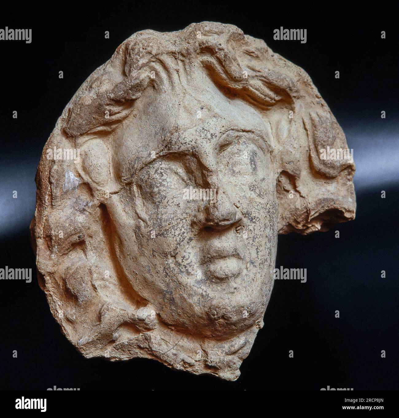 Figura de Alejandro Magno. Museu de Empúries. Banque D'Images