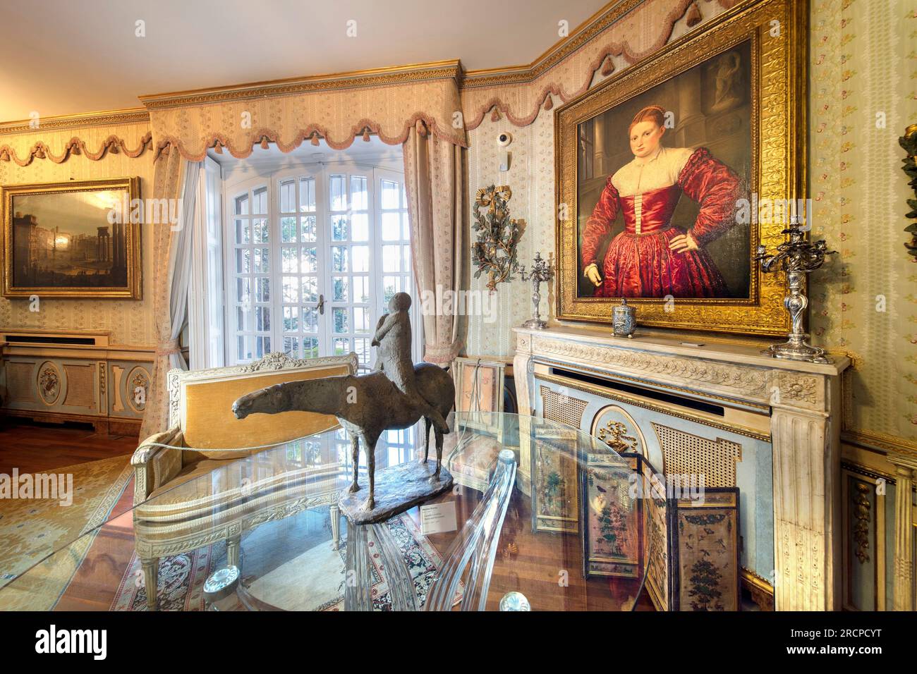 Collection Cerruti, Villa Cerruti, Chambre Rose, Rivoli, Piémont, Italie Banque D'Images