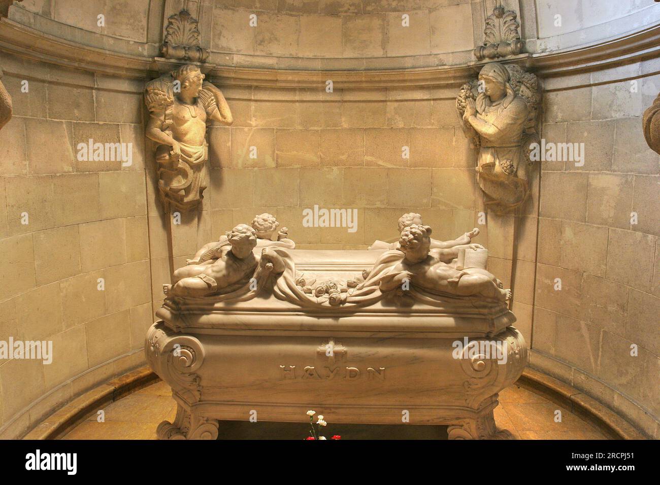 Tombe de Haydn, Eisenstadt, Burgenland, Autriche Banque D'Images