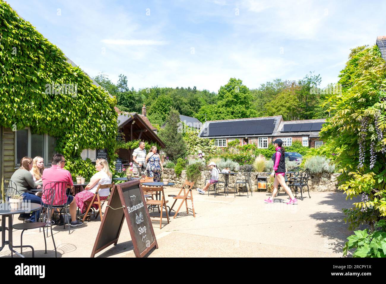The Garlic Farm Shop and Restaurant, Mersley Lane, Newchurch, Île de Wight, Angleterre, Royaume-Uni Banque D'Images