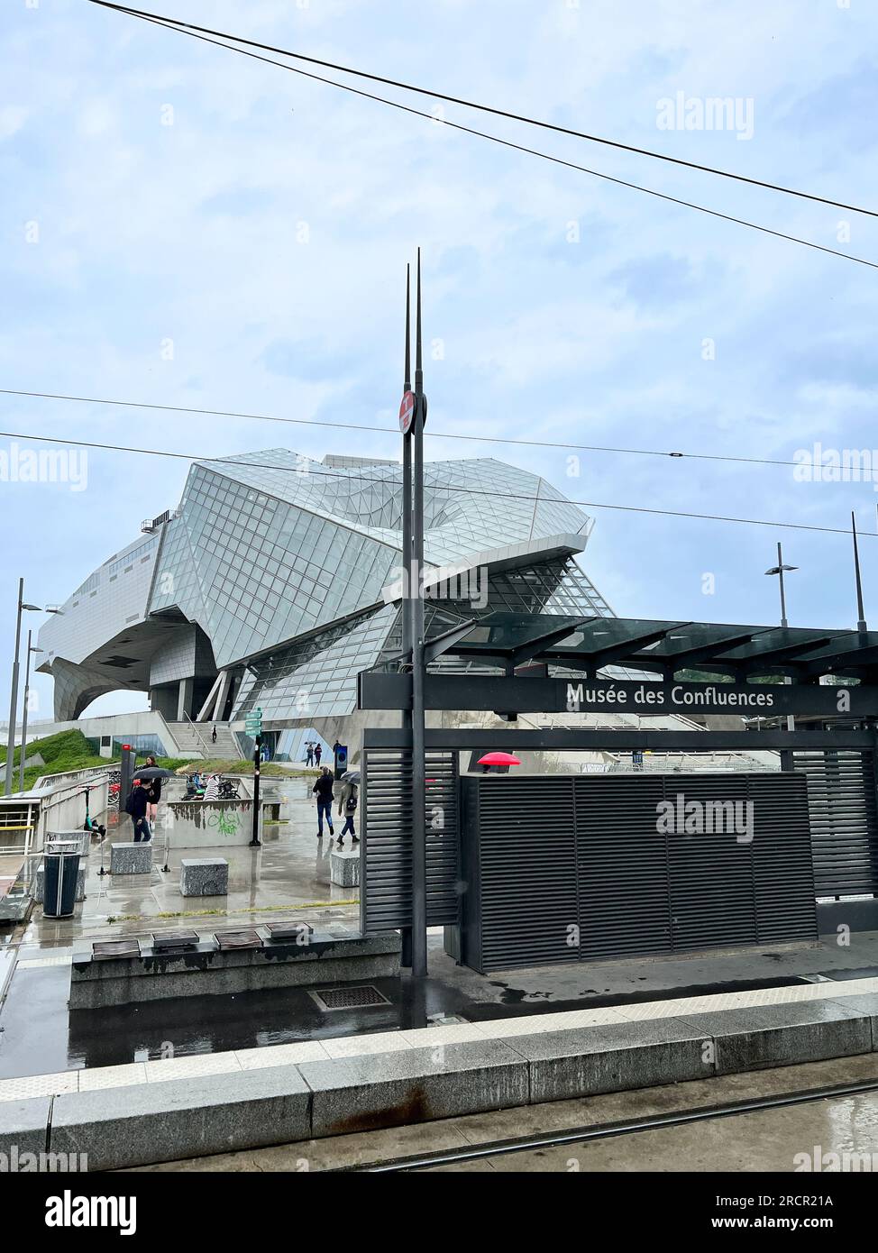 Lyon, France. Mai 07. 2023. Musée d’Histoire naturelle, situé sur la presqu’île de Lyon. Musée des Confluences. Banque D'Images