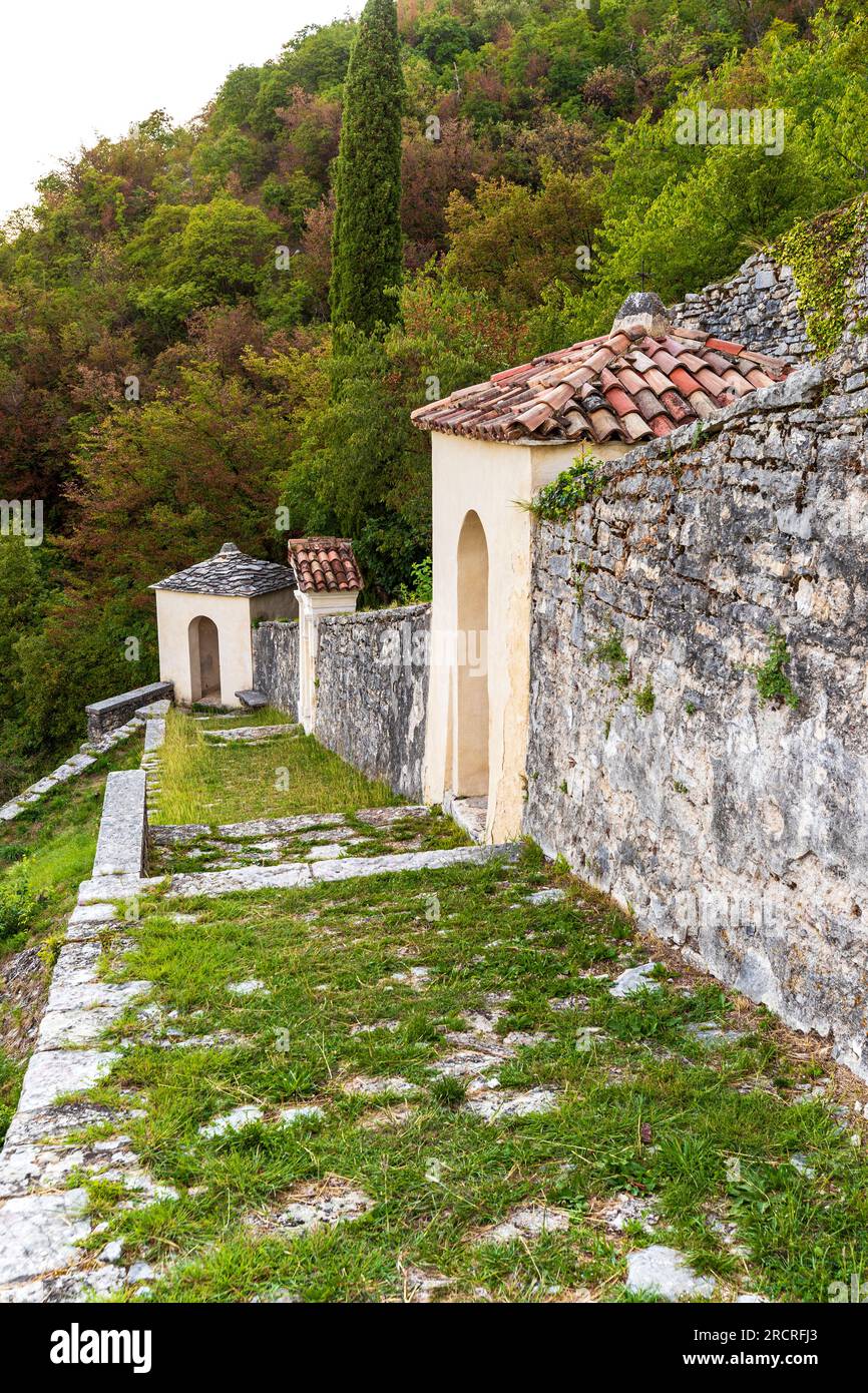 Italie Veneto Revine - Sanctuaire de Saint François de Paola (1677-1702) Banque D'Images