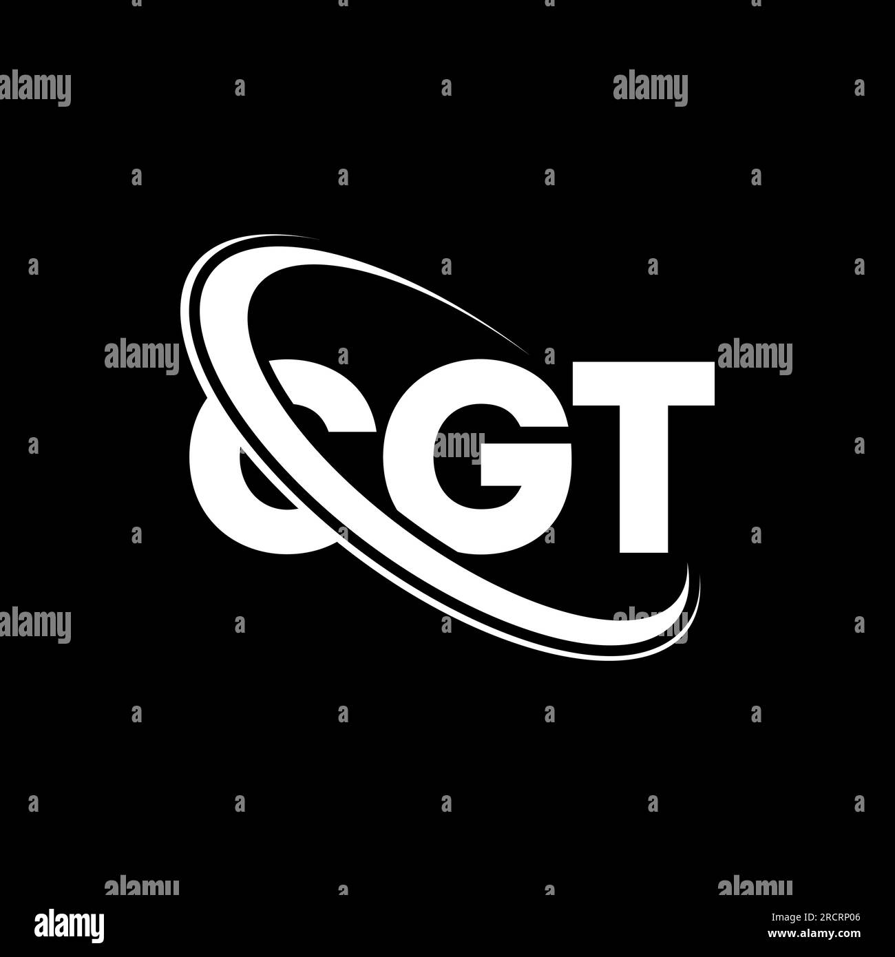 Logo CGT. Lettre CGT. Logo de lettre CGT. Initiales CGT logo lié avec cercle et logo monogramme majuscule. Typographie CGT pour la technologie, les entreprises Illustration de Vecteur