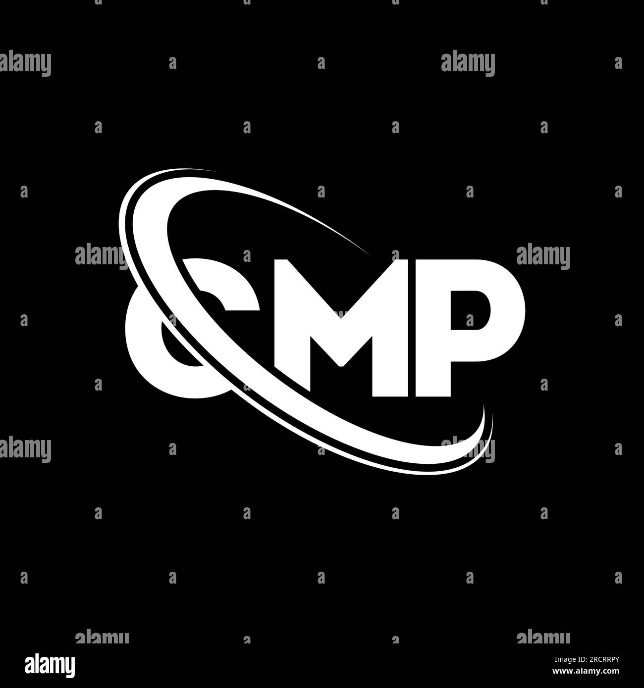 Logo CMP. Lettre CMP. Logo de lettre CMP. Initiales CMP logo lié avec cercle et logo monogramme majuscule. Typographie CMP pour la technologie, les entreprises Illustration de Vecteur