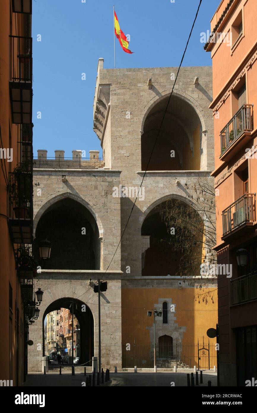 Tours quart, Valence, Espagne Banque D'Images