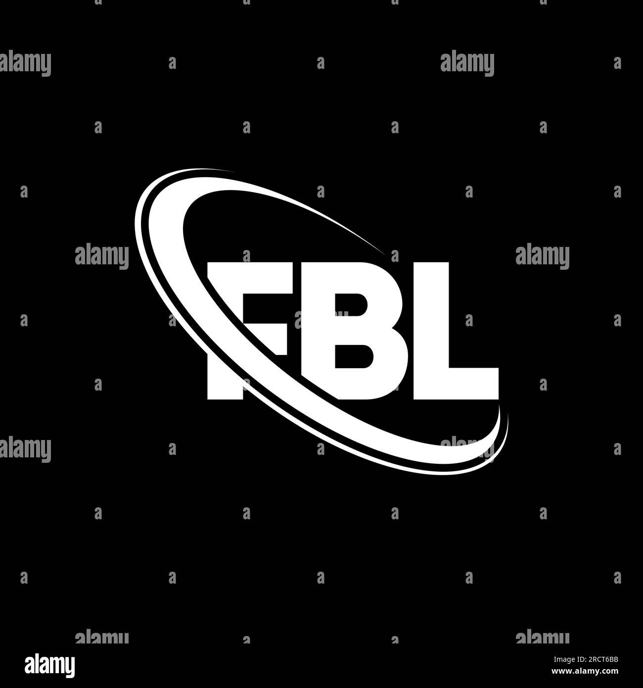 Logo FBL. Lettre FBL. Logo lettre FBL. Initiales logo FBL lié avec cercle et logo monogramme majuscule. Typographie FBL pour la technologie, les entreprises Illustration de Vecteur