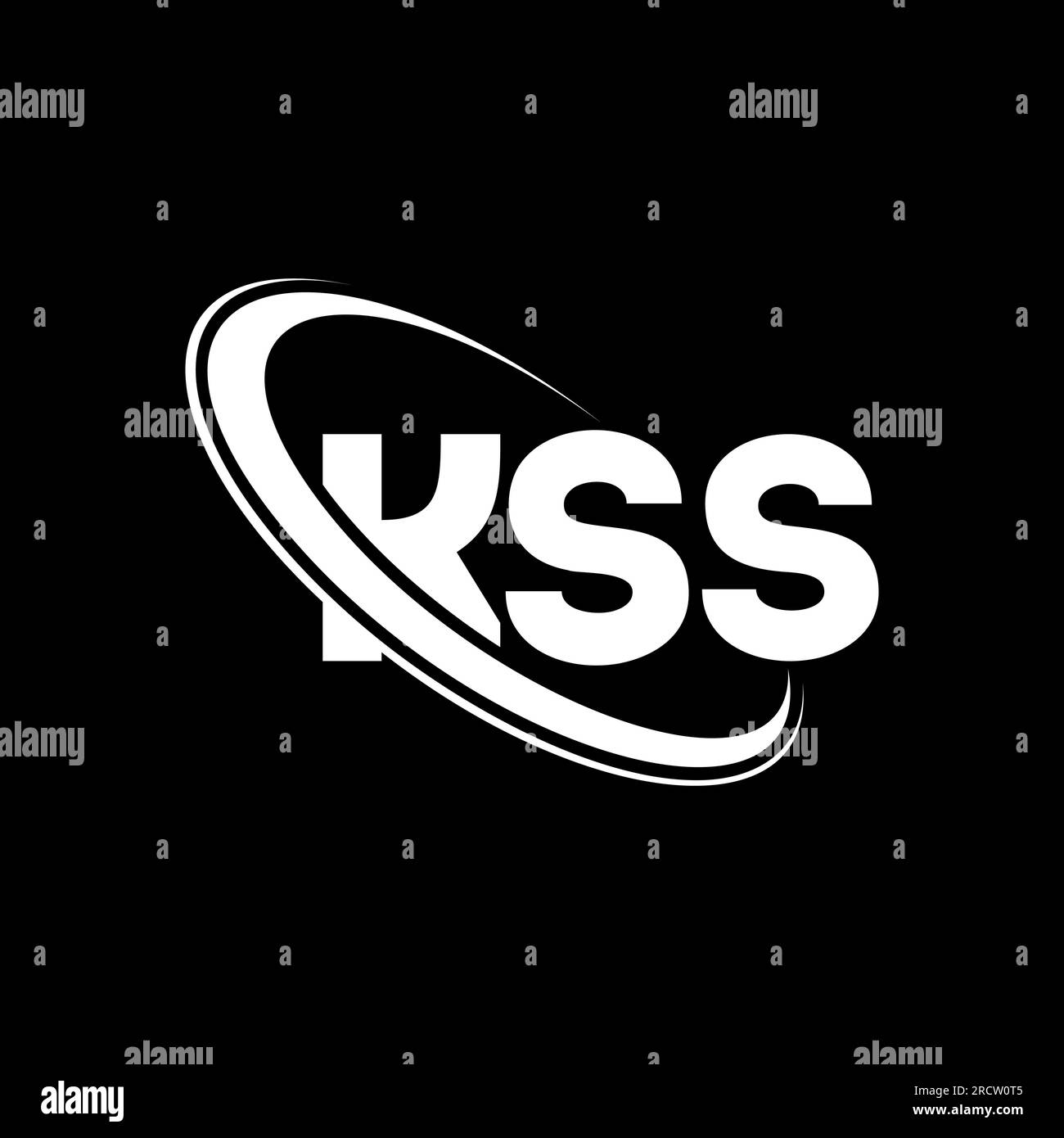 Logo KSS. Lettre KSS. Logo lettre KSS. Initiales KSS logo lié avec cercle et logo monogramme majuscule. Typographie KSS pour la technologie, les entreprises Illustration de Vecteur