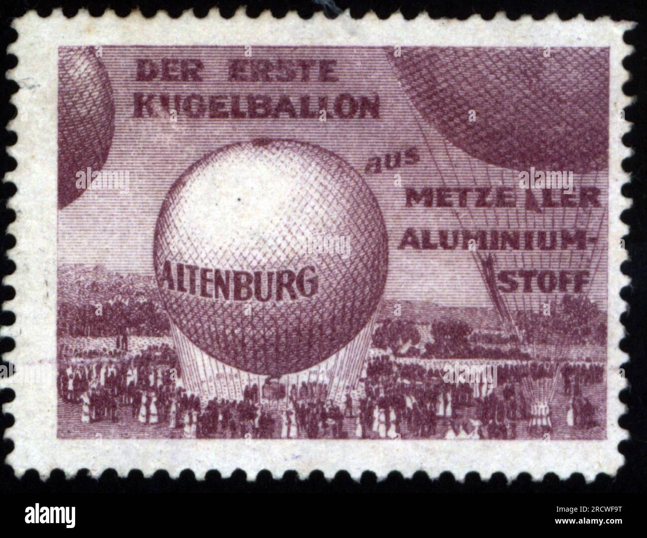 Publicité, transport / transport, le premier ballon orbe fait de tissu d'aluminium Metzeler, DROITS-SUPPLÉMENTAIRES-AUTORISATION-INFO-NON-DISPONIBLE Banque D'Images