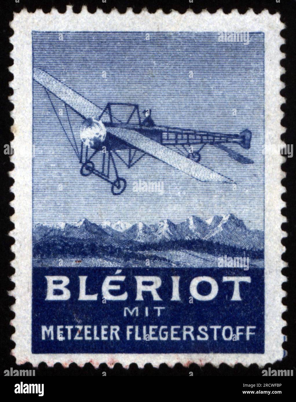 Publicité, transport / transport, avion Bleriot XI, avec tissu avion Metzeler, INFORMATION-AUTORISATION-DROITS-SUPPLÉMENTAIRES-NON-DISPONIBLE Banque D'Images