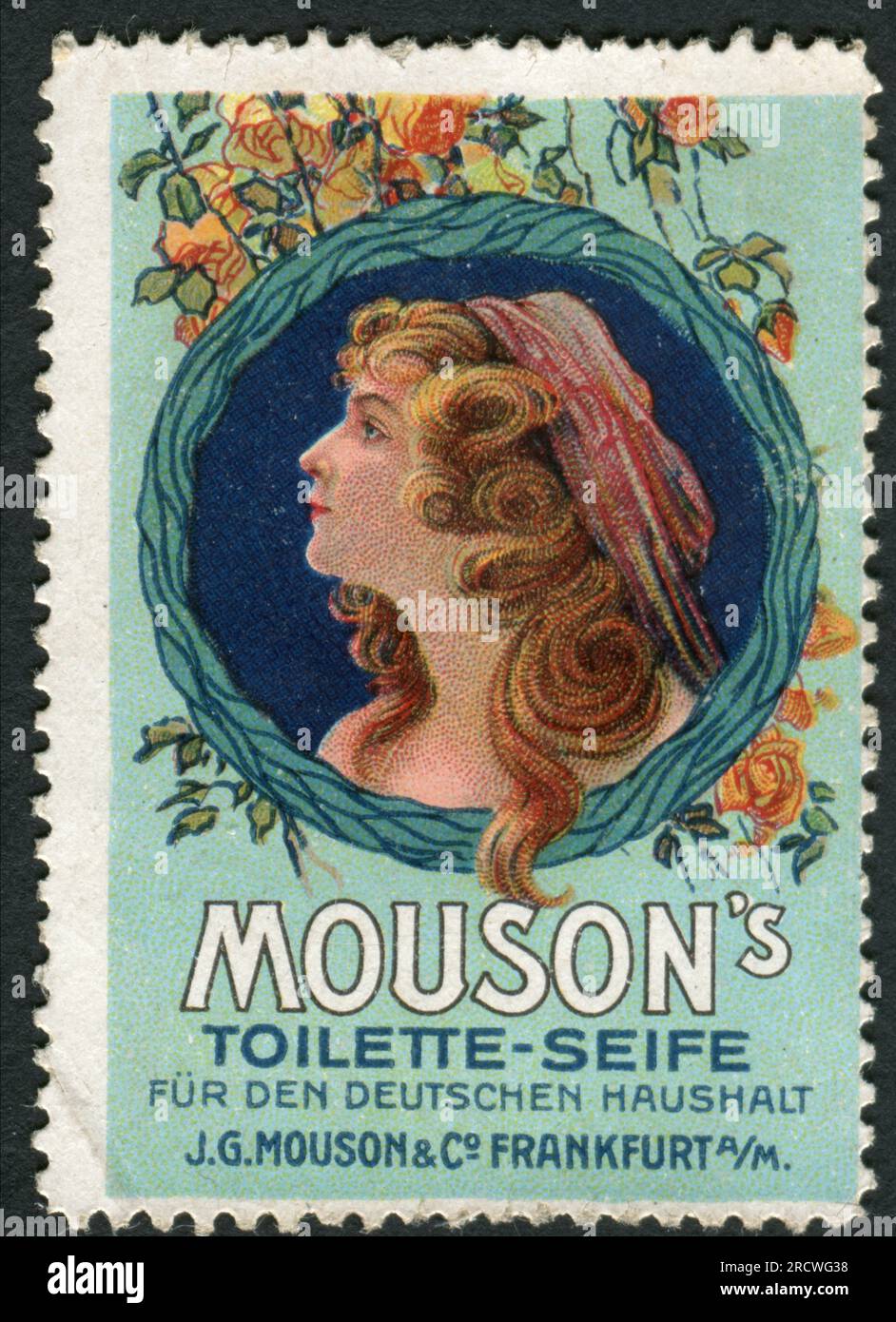 Publicité, cosmétiques, savon de toilette pour la maison allemande, J. G. Mouson und Co., DROITS-AUTORISATION-INFO-NON-DISPONIBLE Banque D'Images