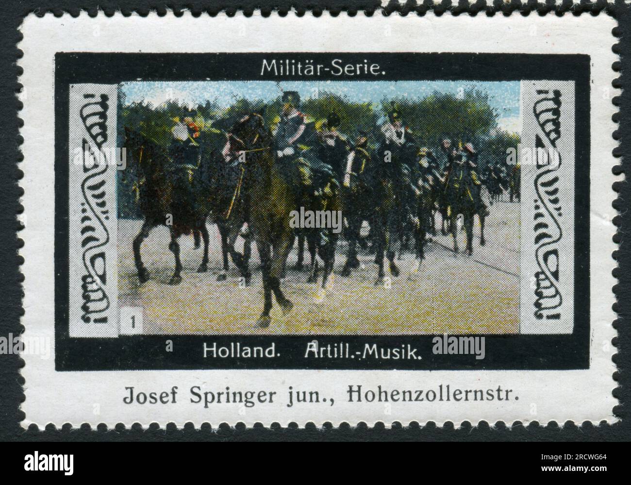 Publicité, Josef Springer junior, Munich, série militaire, cavalerie, Royaume des pays-Bas, INFORMATIONS-AUTORISATION-DROITS-SUPPLÉMENTAIRES-NON-AVAILABLE Banque D'Images