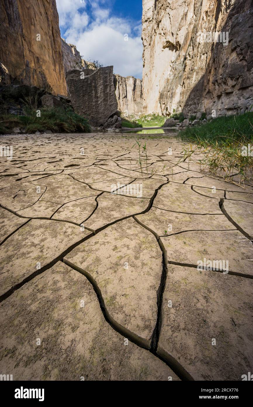 Santa Elena canyon, Rio Grande, Big Bend National Park, Texas. Banque D'Images