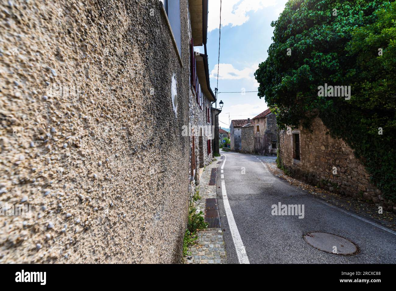 Italie Vénétie le village de Santa Maria - Revine Lago Banque D'Images