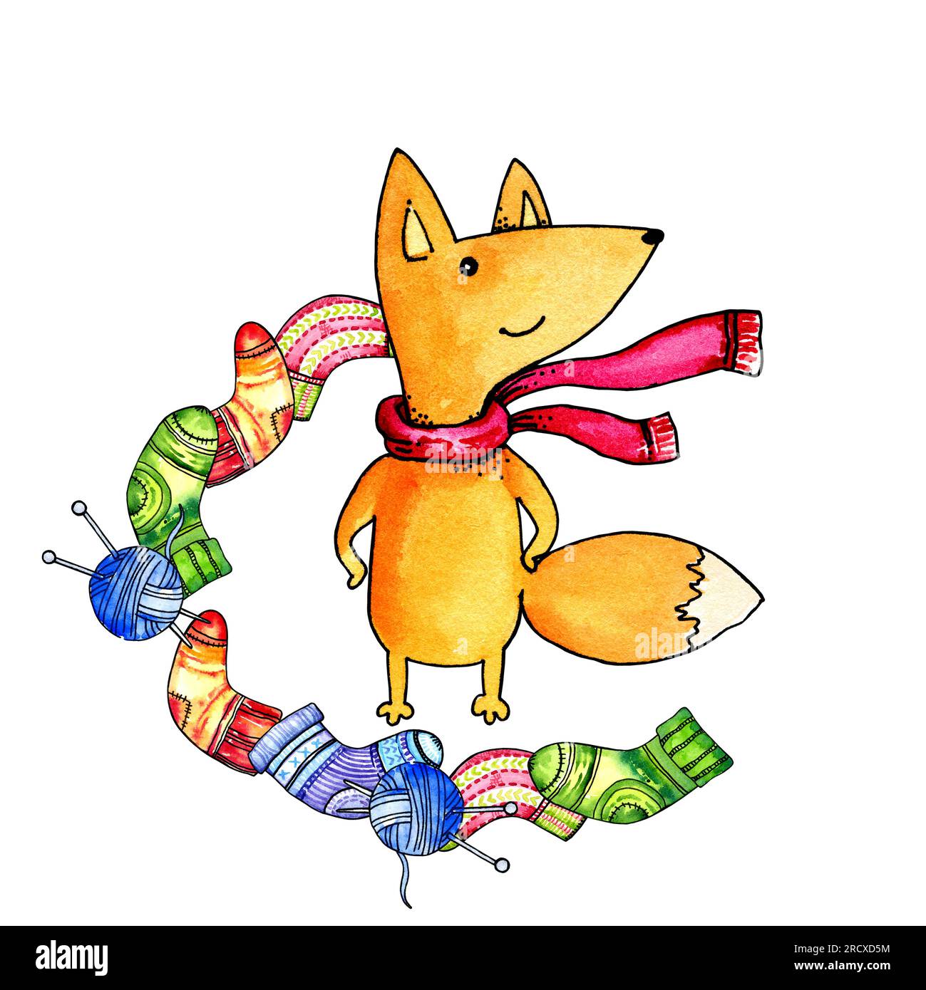 Chaussettes 3D Tricotées Avec Des Animaux, Fantaisie Pour Noël, à La