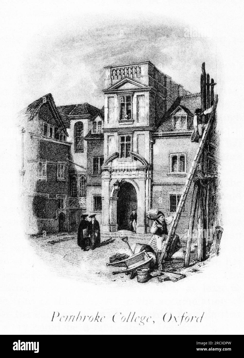 Pembroke College, Oxford, Angleterre Banque D'Images
