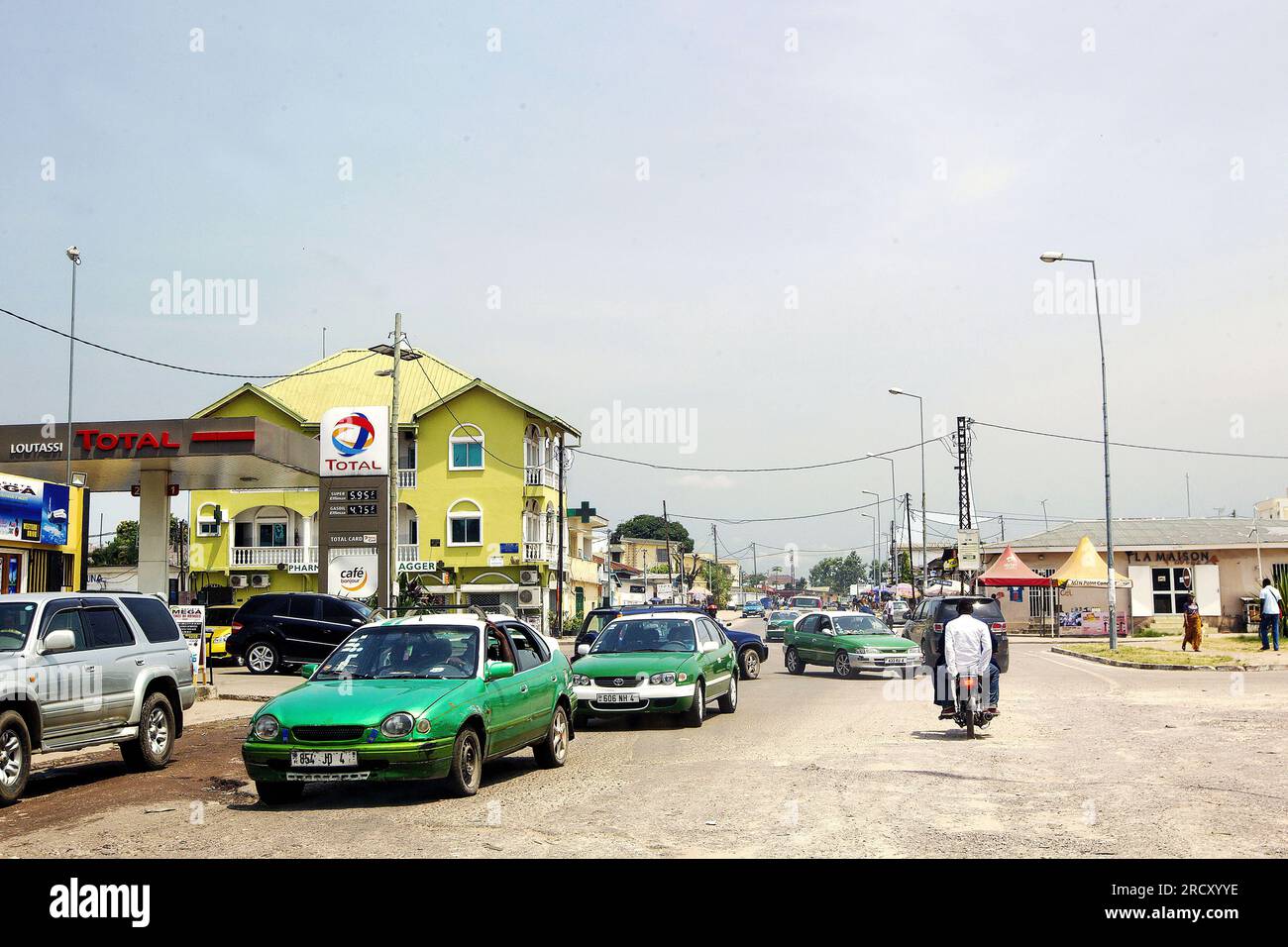 Vue du centre-ville de Brazzaville, le 15 février 2018. Vue du centre-ville de Brazzaville, le 15 février 2018. Banque D'Images