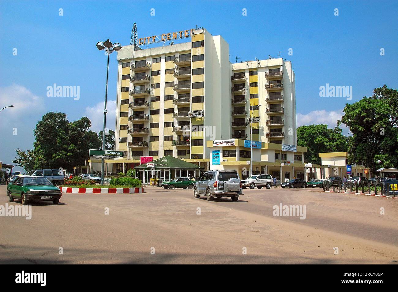 Vue du centre ville de brazzaville capitale du congo le 20 mai 2008