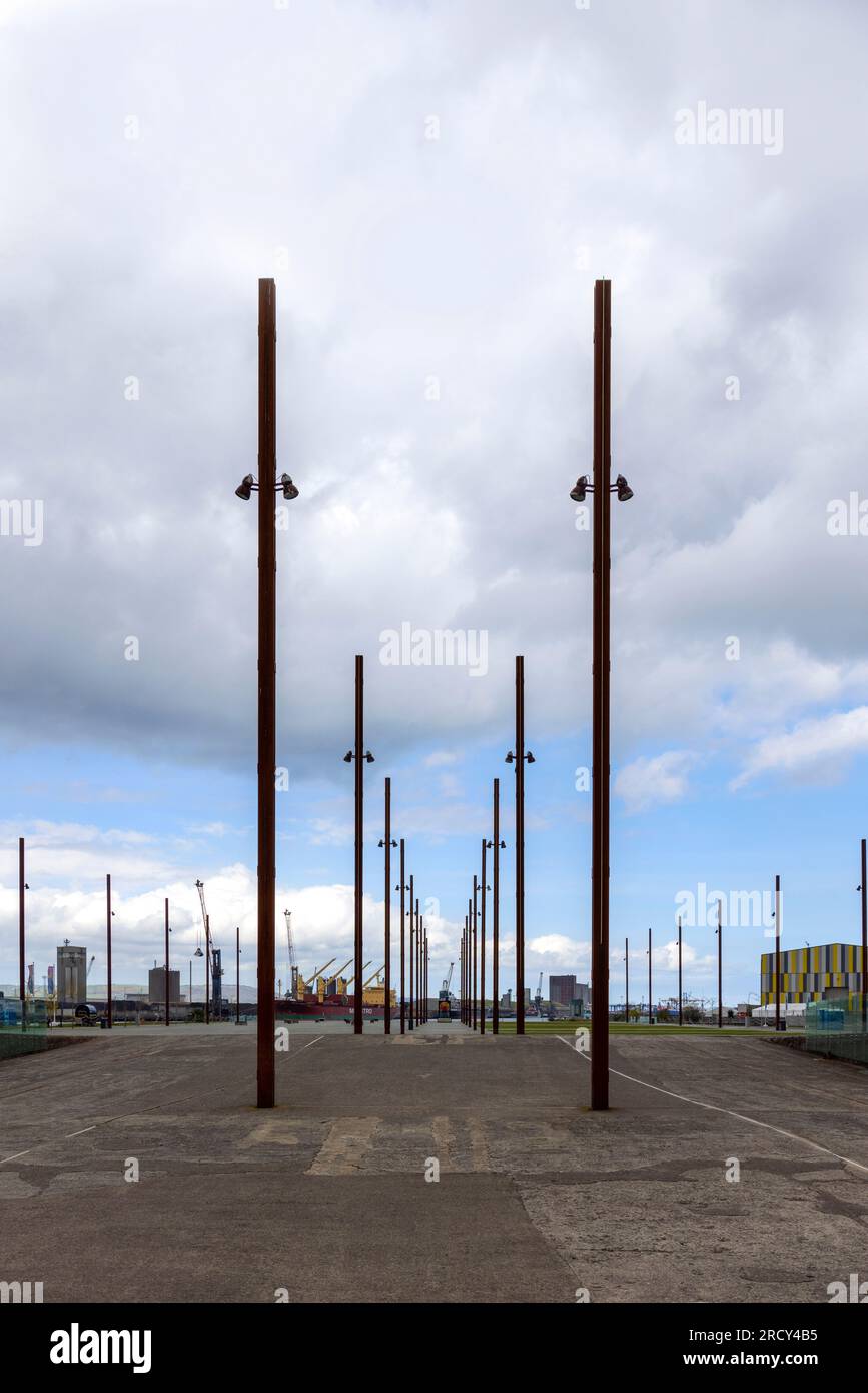 Belfast, Irlande du Nord : l'ancien chantier naval Harland and Wolff montrant un aperçu, en 
