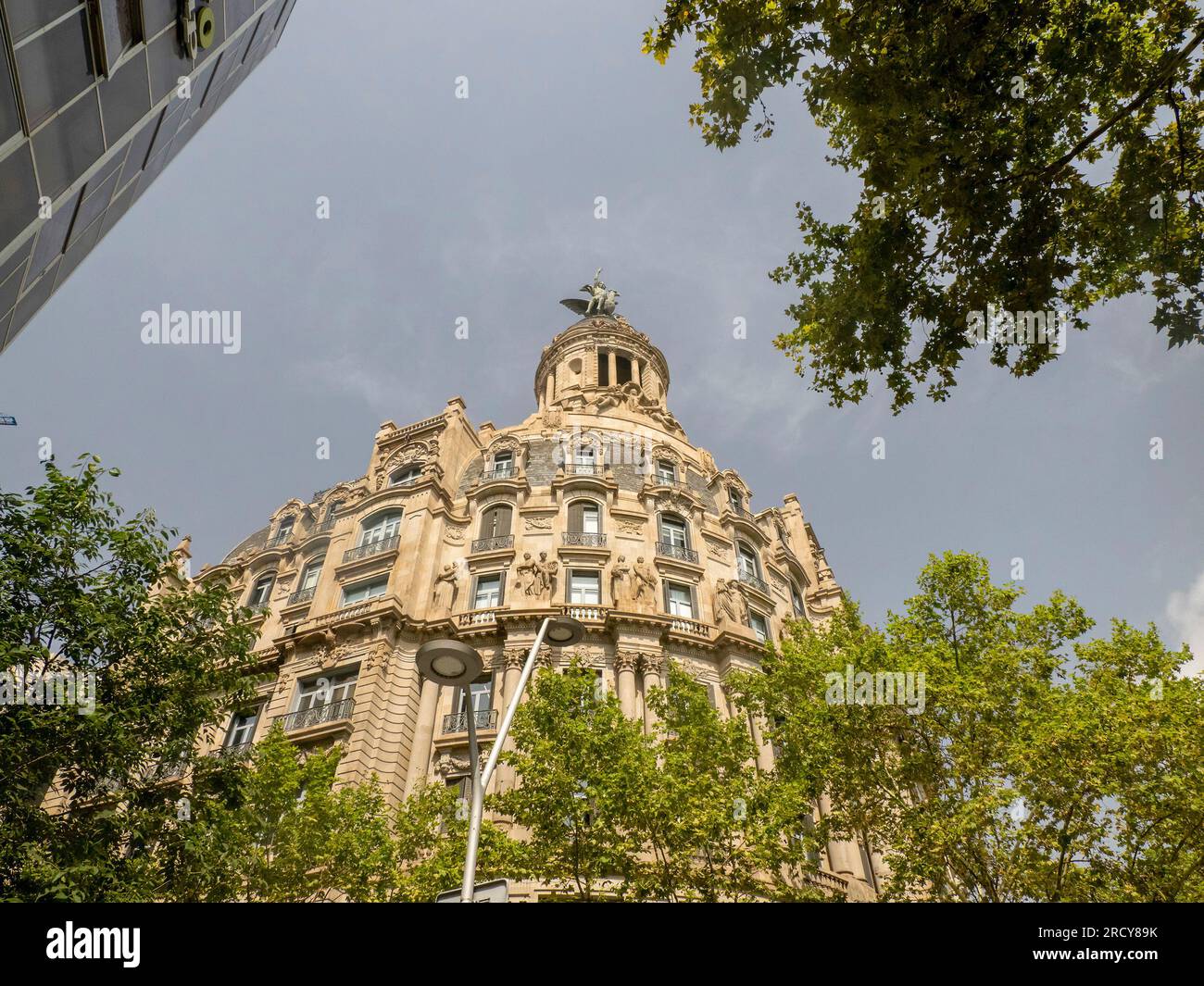 détail des bâtiments du passeig de gracia barcelona Banque D'Images