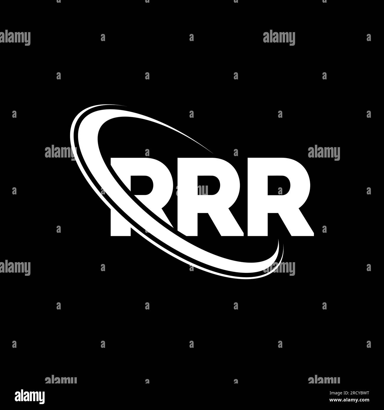 Logo RRR. Lettre RRR. Logo de la lettre RRR. Initiales logo RRR lié à un cercle et logo monogramme majuscule. Typographie RRR pour la technologie, les entreprises Illustration de Vecteur