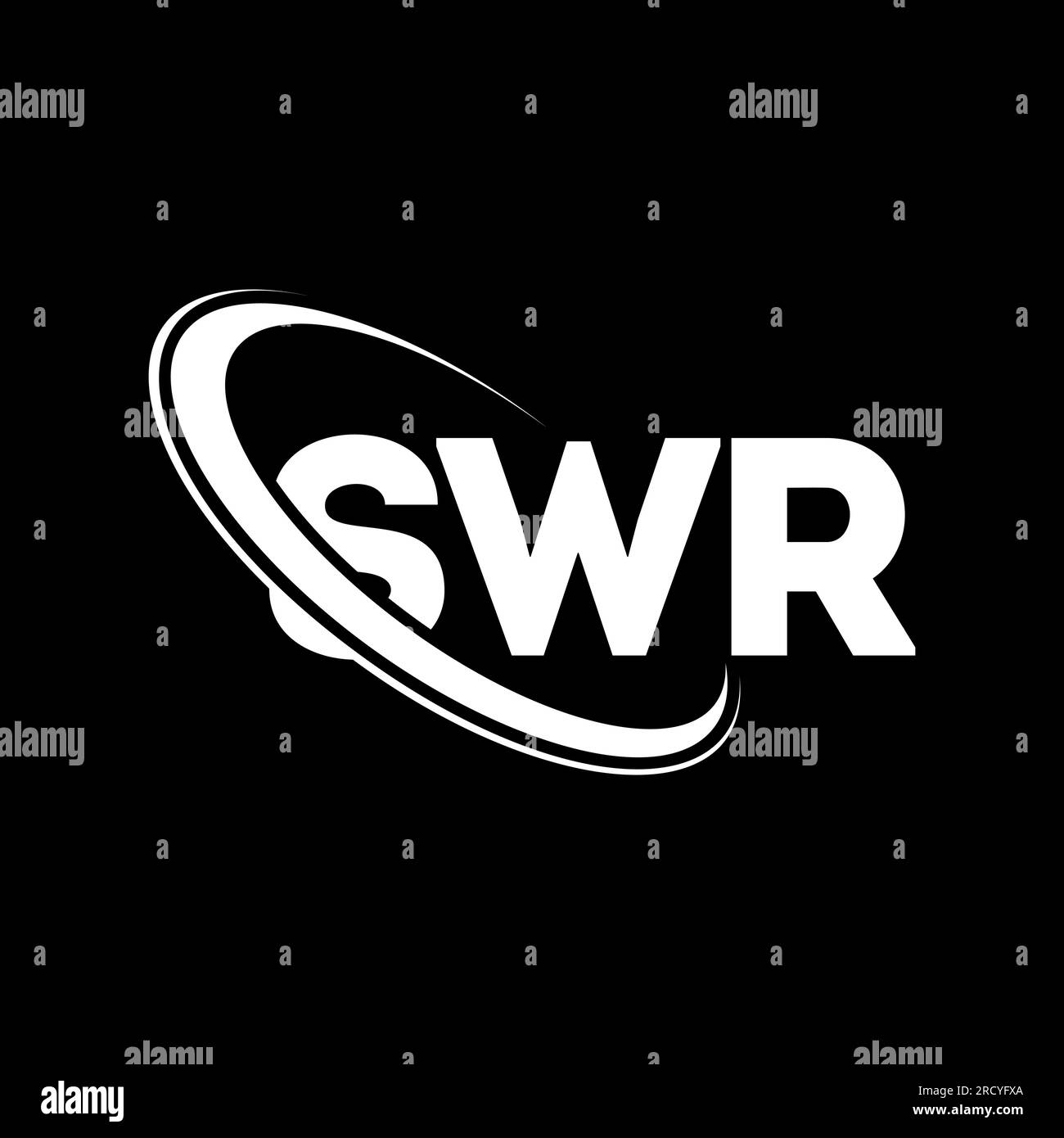 Logo SWR. Lettre SWR. Logo de lettre SWR. Initiales SWR logo lié avec cercle et logo monogramme majuscule. SWR typographie pour la technologie, les entreprises Illustration de Vecteur