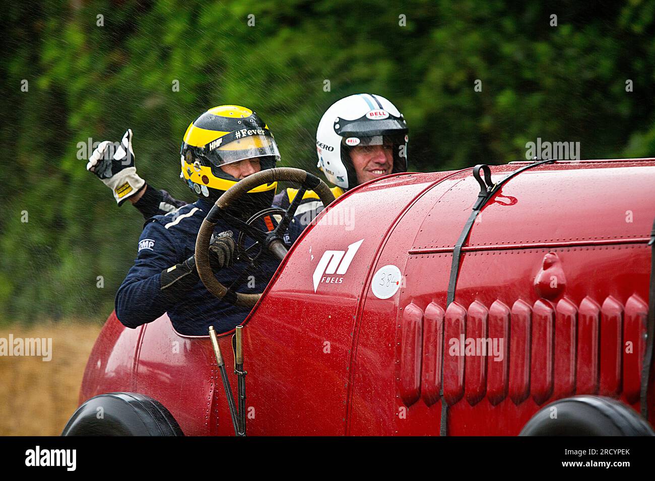 La Fiat S76 1911, 'la Bête de Turin' de Duncan Pittaway au Festival of Speed, Goodwood, le 14 juillet 2023, (photo : Michael Cole) Banque D'Images