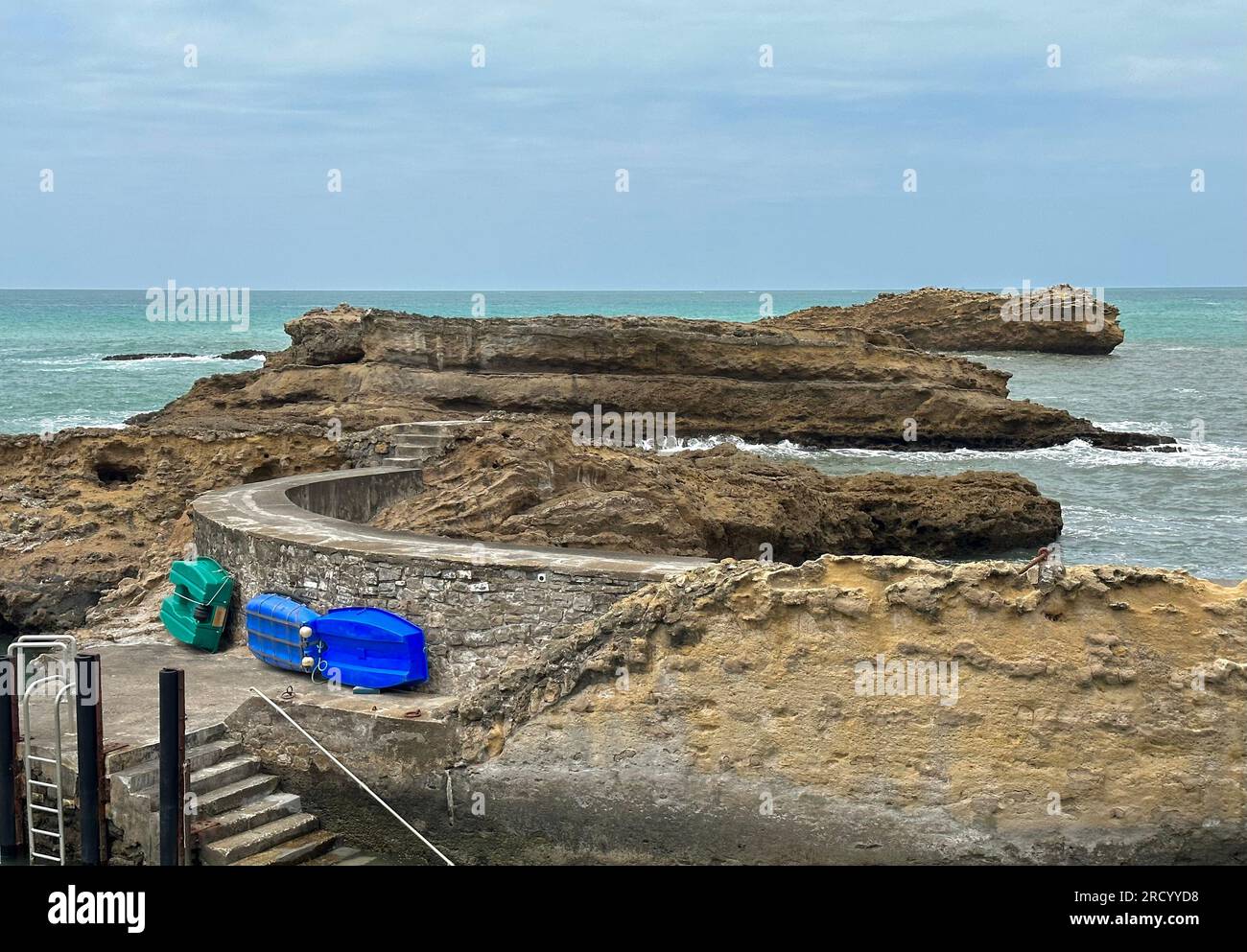 Biarritz port de pêche Banque D'Images