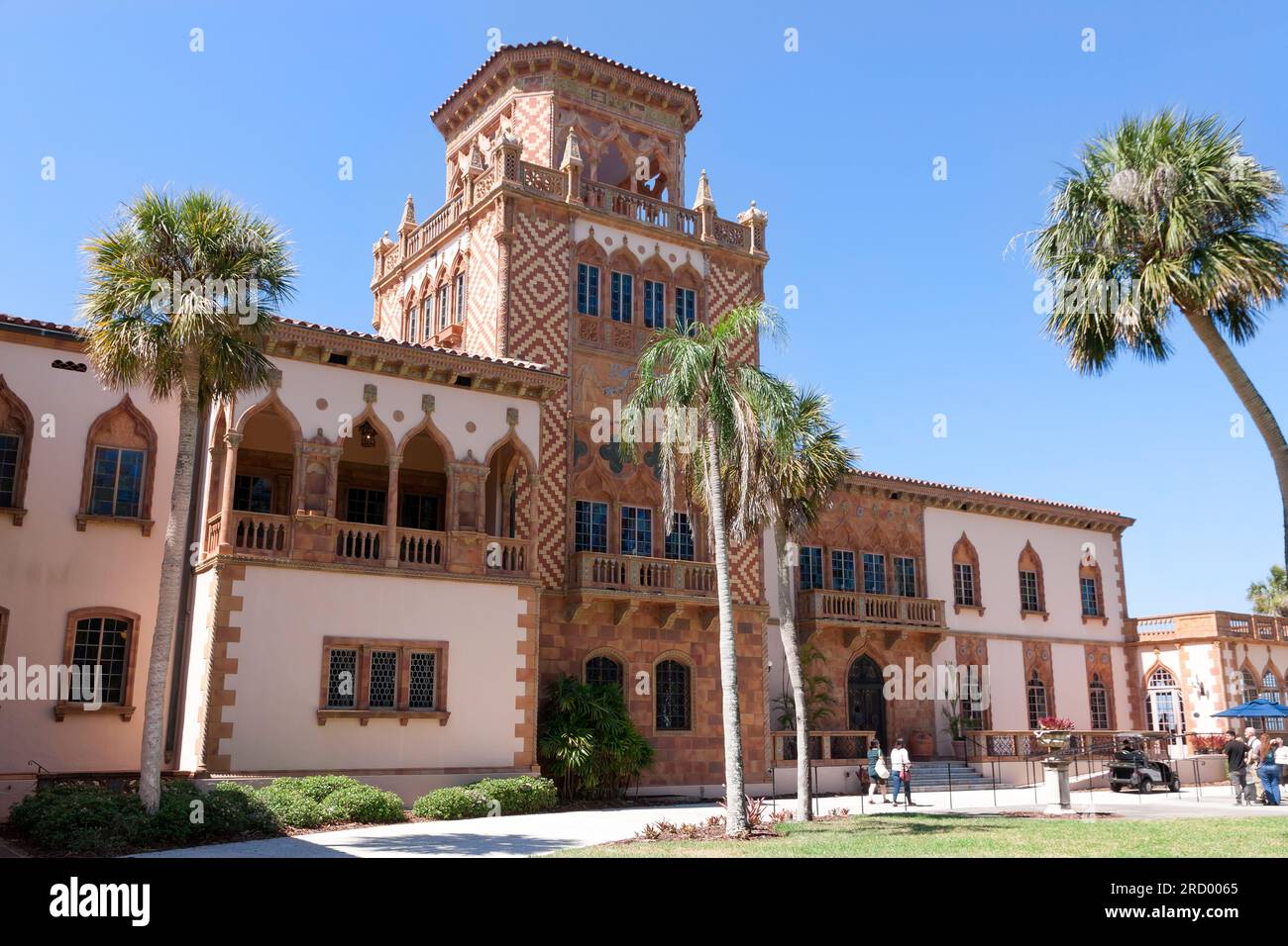 CA' d'Zan (Maison de John), résidence de renouveau méditerranéen et retraite hivernale de John (magnat du cirque) et Mabel Ringling à Sarasota, Floride. Banque D'Images