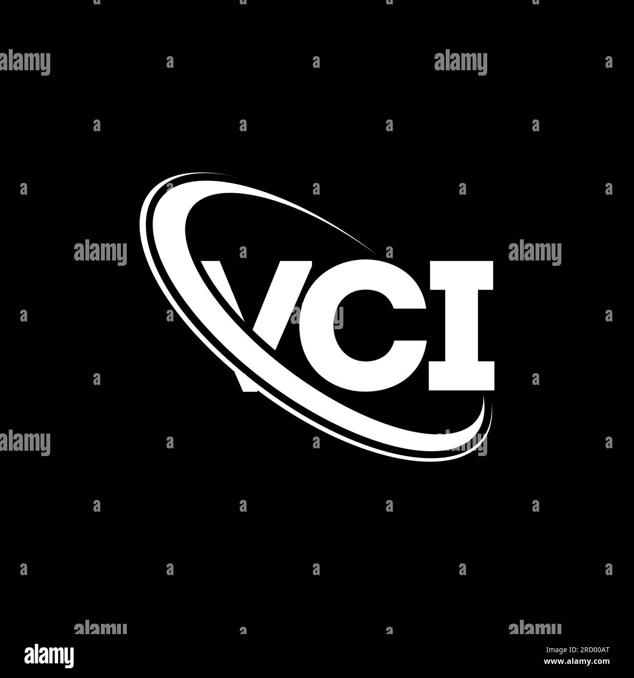 Logo VCI. Lettre VCI. Logo VCI. Initiales logo VCI lié à un cercle et logo monogramme majuscule. Typographie VCI pour la technologie, les entreprises Illustration de Vecteur