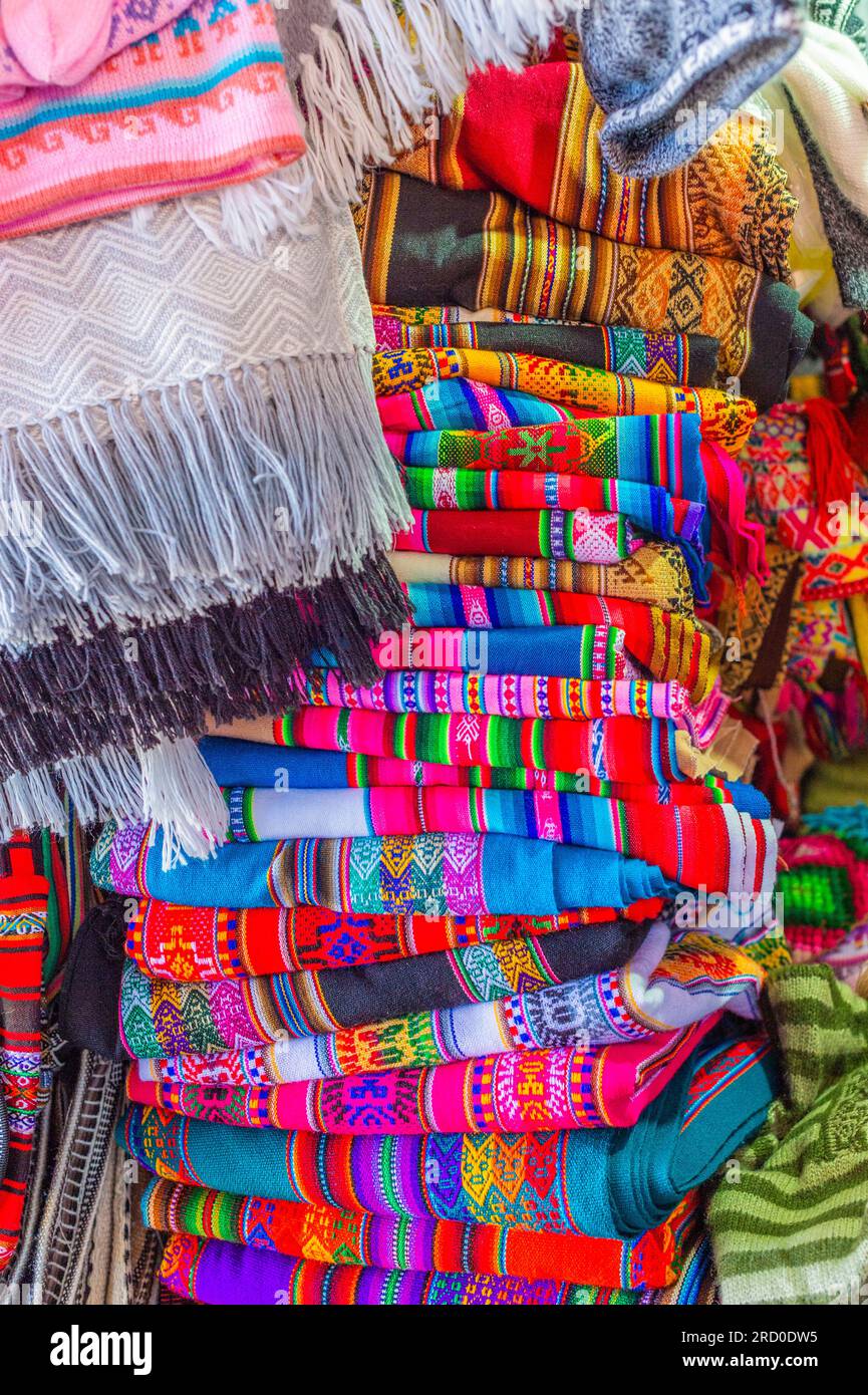 Marchés de rue à Cusco, Pérou Banque D'Images