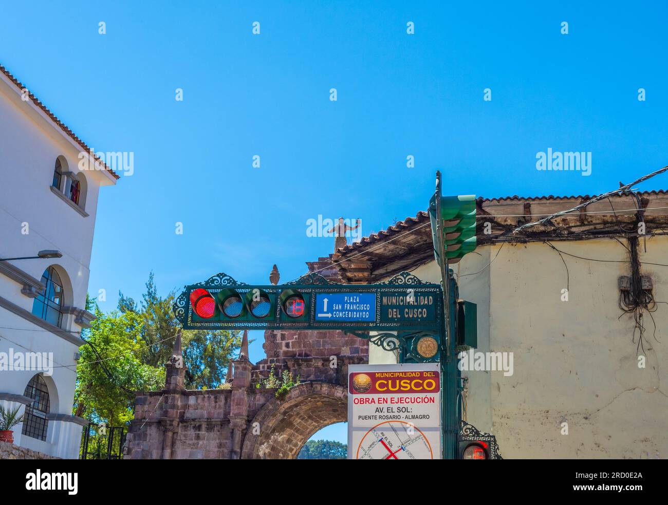 Municipalité de Cusco, Pérou Banque D'Images