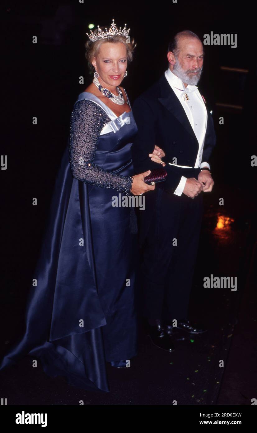 Le prince et la princesse Michael de Kent assistent au dîner du Musée national d'histoire le 17 février 2000 photo par les archives Henshaw Banque D'Images