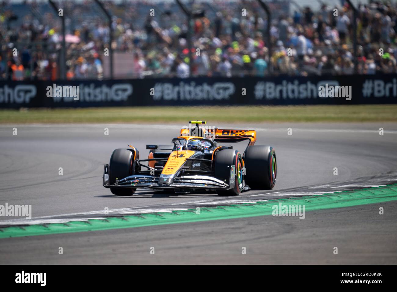 Silverstone, Royaume-Uni - 7 juillet 2023 - FORMULA 1 ARAMCO BRITISH GRAND PRIX 2023 - Lando Norris (UK) - McLaren Mercedes Team Banque D'Images