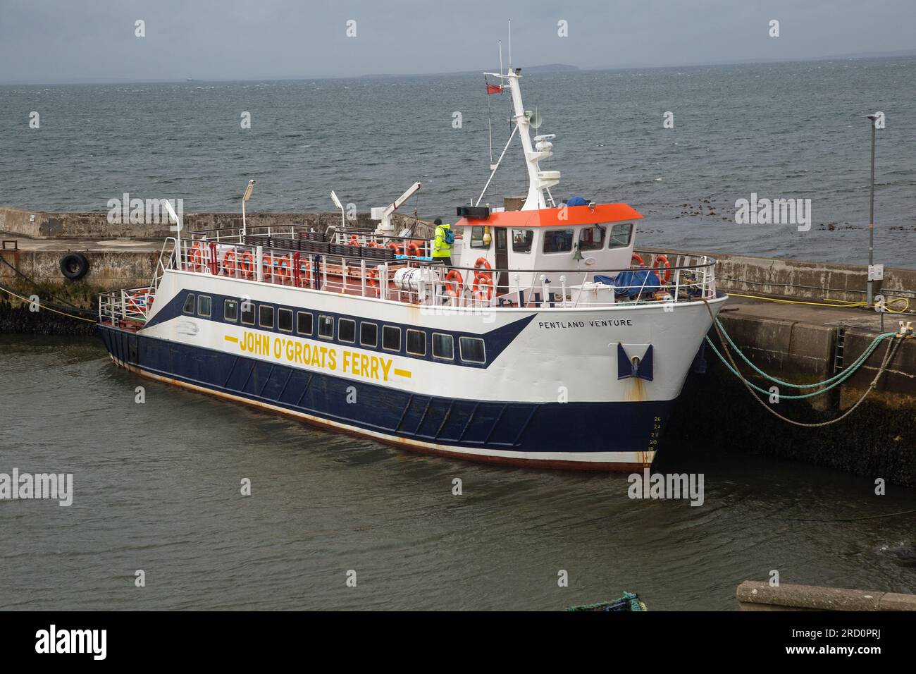 John O' Groats, Caithness, Écosse, 2 juillet 2023, Photo de paysage montrant le ferry John O' Groats. Banque D'Images