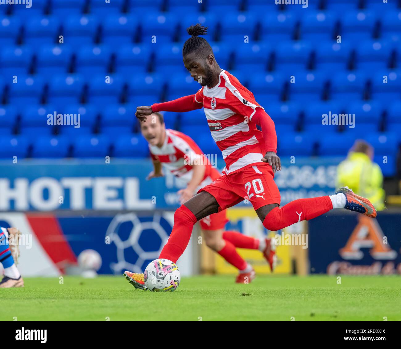 15 juillet 2023. Caledonian Stadium, Inverness, Écosse. Il s'agit de l'égalité de la Viaplay Cup entre l'Inverness Caledonian Thistle FC (ICT) et Bonnyrigg RO Banque D'Images