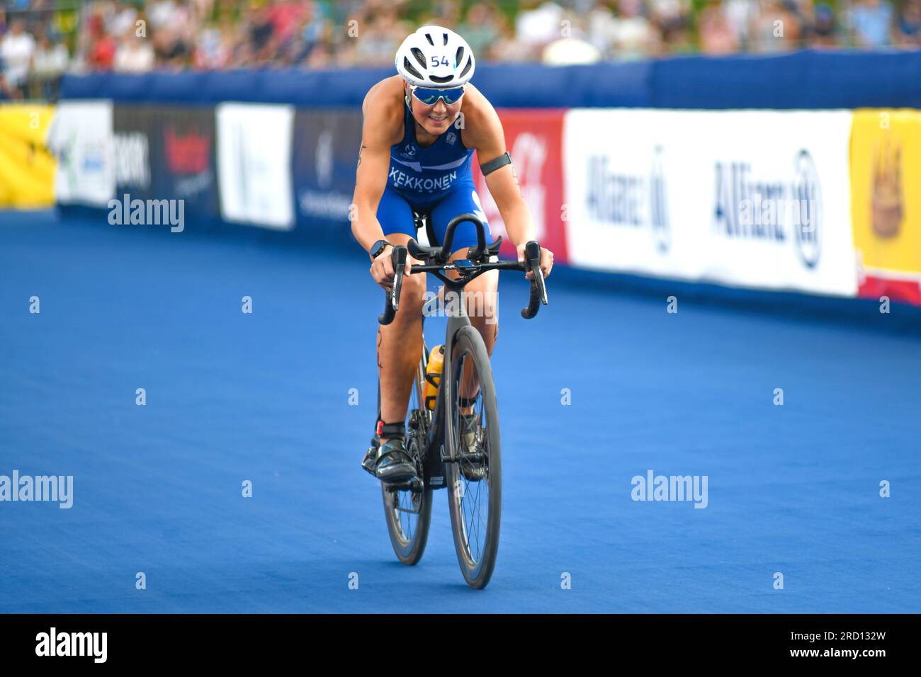 Julia Kekkonen (Finlande). Femmes de triathlon. Championnats d'Europe Munich 2022 Banque D'Images