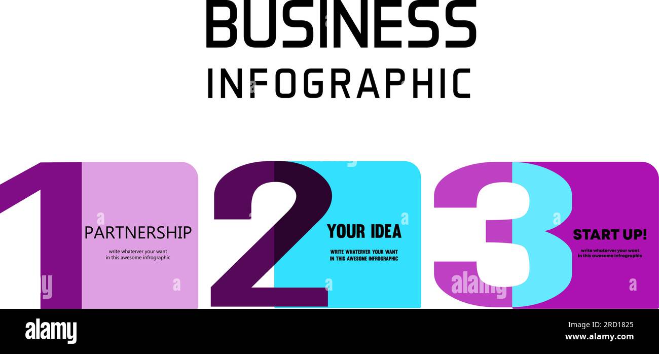 Modèle d'infographie commerciale Illustration de Vecteur