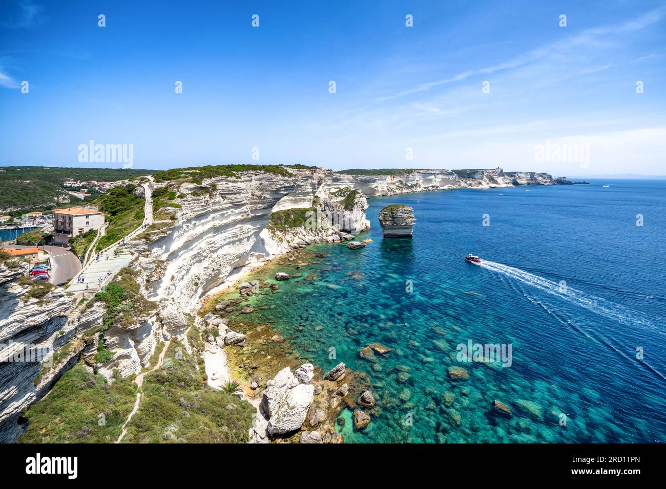 A Bonifacio, île de Corse, France Banque D'Images