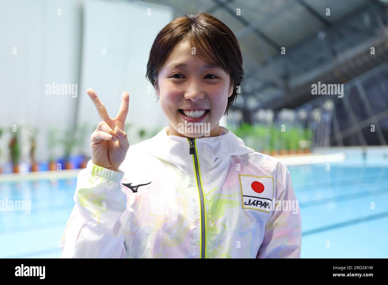 Fukuoka, Japon. 18 juillet 2023. Matsuri Arai (JPN) Diving : Championnats du monde de natation Fukuoka 2023 demi-finale de 10m plate-forme féminine à la piscine préfectorale de Fukuoka à Fukuoka, Japon . Crédit : YUTAKA/AFLO SPORT/Alamy Live News Banque D'Images