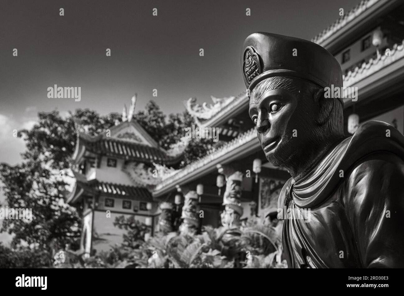 Statue du Roi des singes, ou Sun Wukong, à la pagode bouddhiste Ling Ung Bai Buc à Danang