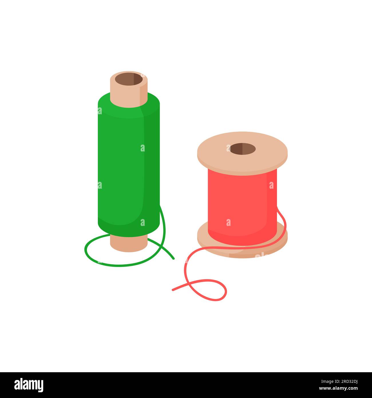 Illustration des bobines de fil Illustration de Vecteur