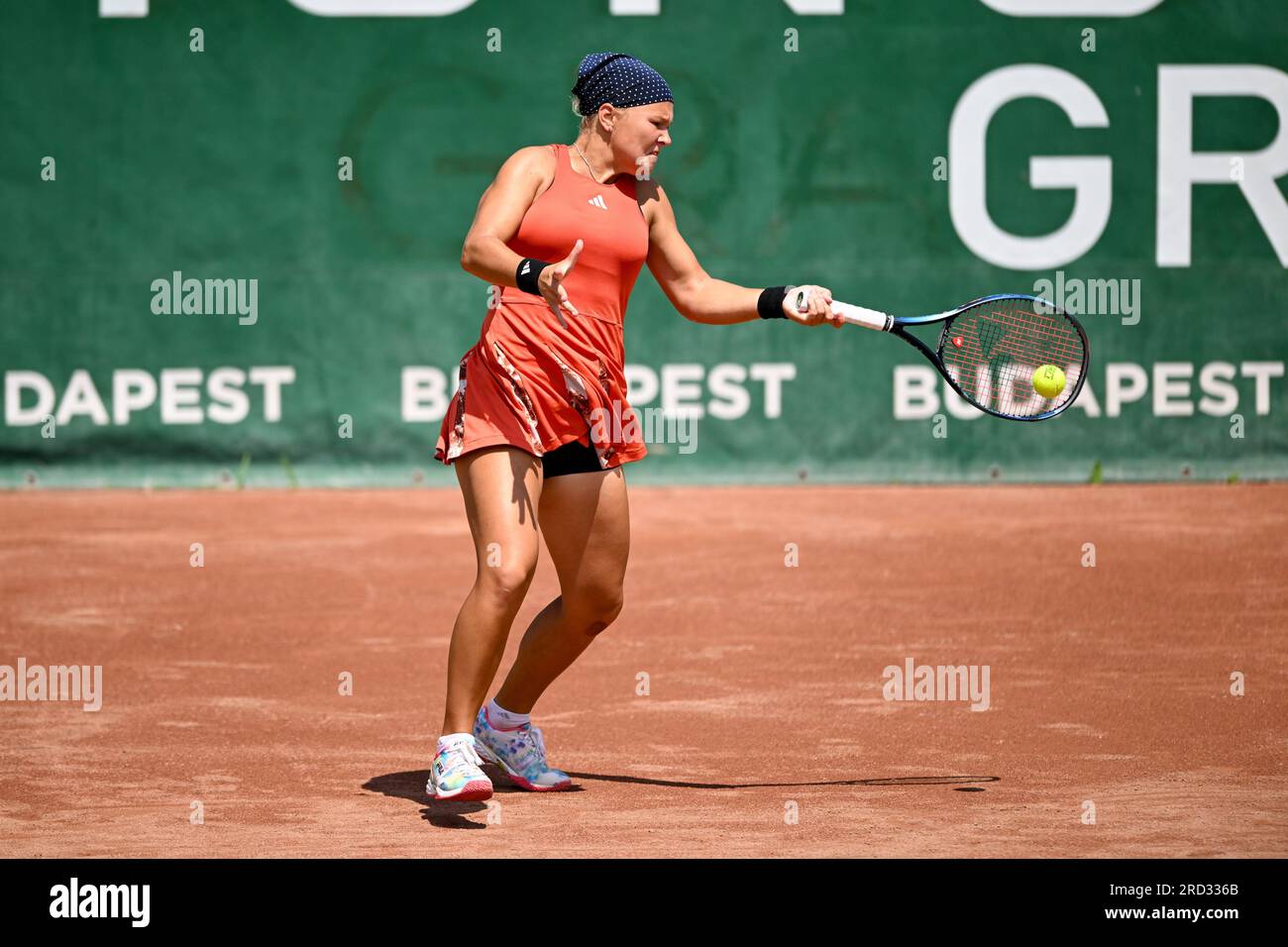 Budapest, Hongrie. 18 juillet 2023. Diana Maksimovna Snaider (RUS) lors de la deuxième journée du Grand Prix de tennis de Hongrie WTA250 le 18 juillet 2023 au Romai Teniszakademia, Budapest, Hongrie crédit : Live Media Publishing Group/Alamy Live News Banque D'Images