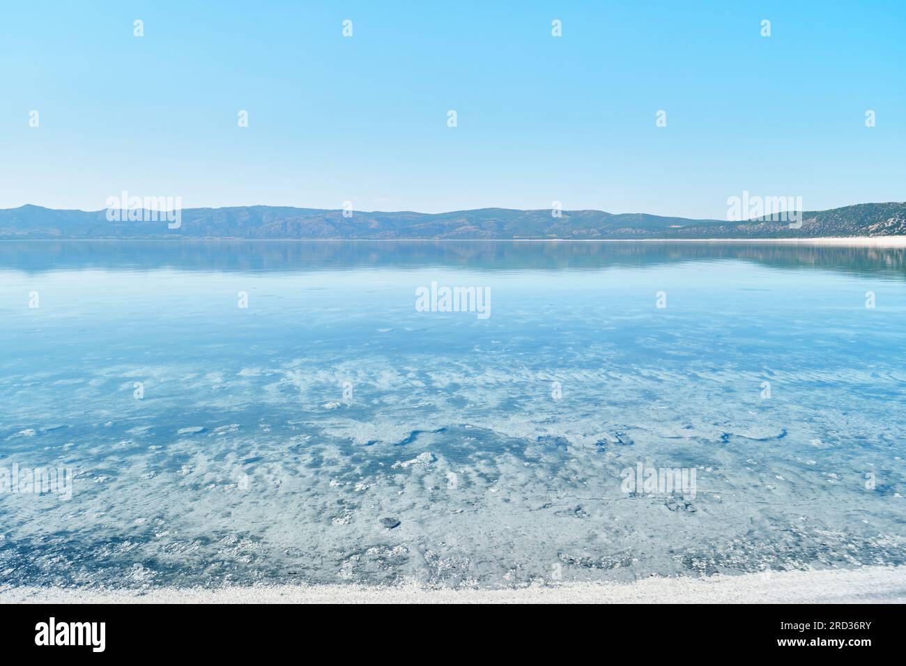 Burdur, Turquie - 15 juillet 2023 : vue sur le lac Salda Banque D'Images