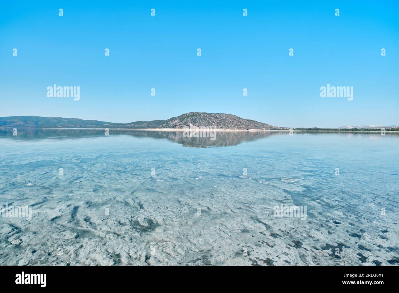 Burdur, Turquie - 15 juillet 2023 : vue sur le lac Salda Banque D'Images