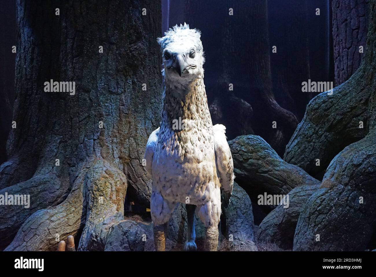 Hippogriff, moitié cheval, moitié aigle créatures à Warner bros studio tour Londres - la fabrication de Harry Potter, Royaume-Uni Banque D'Images