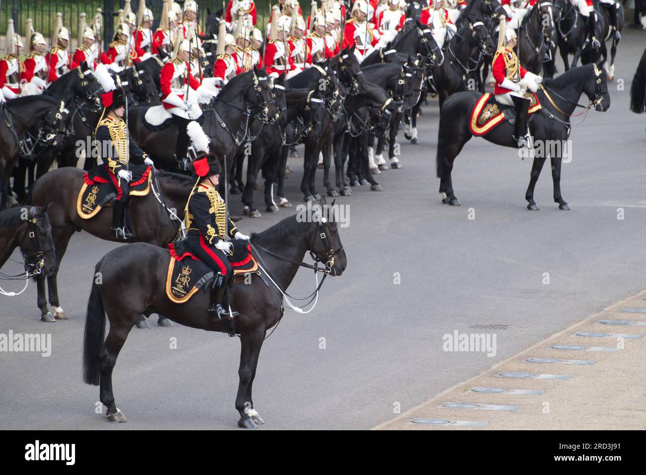 Trooping the Colour - Revue du Colonel 2022 Banque D'Images