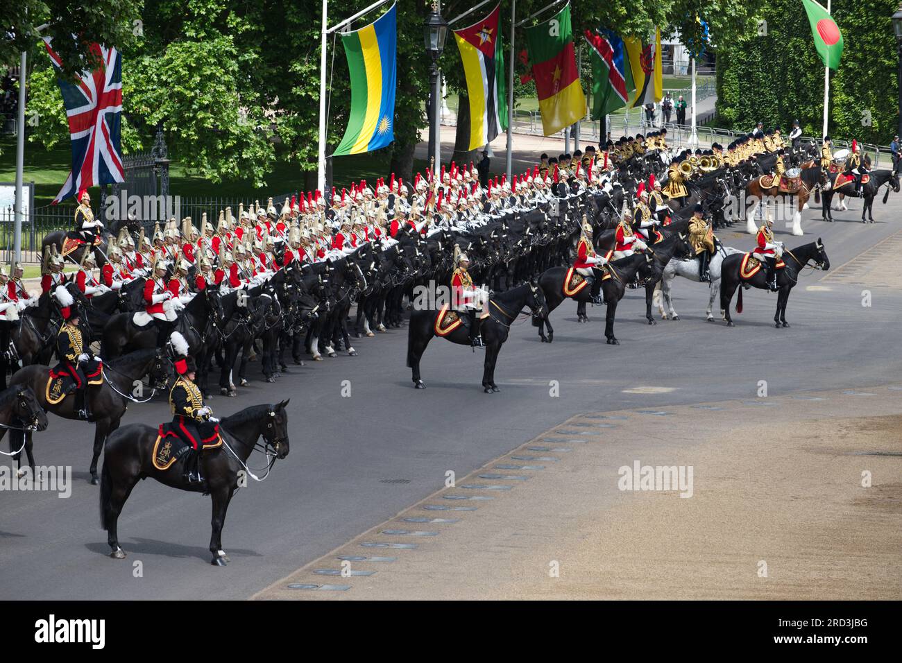 Trooping the Colour - Revue du Colonel 2022 Banque D'Images