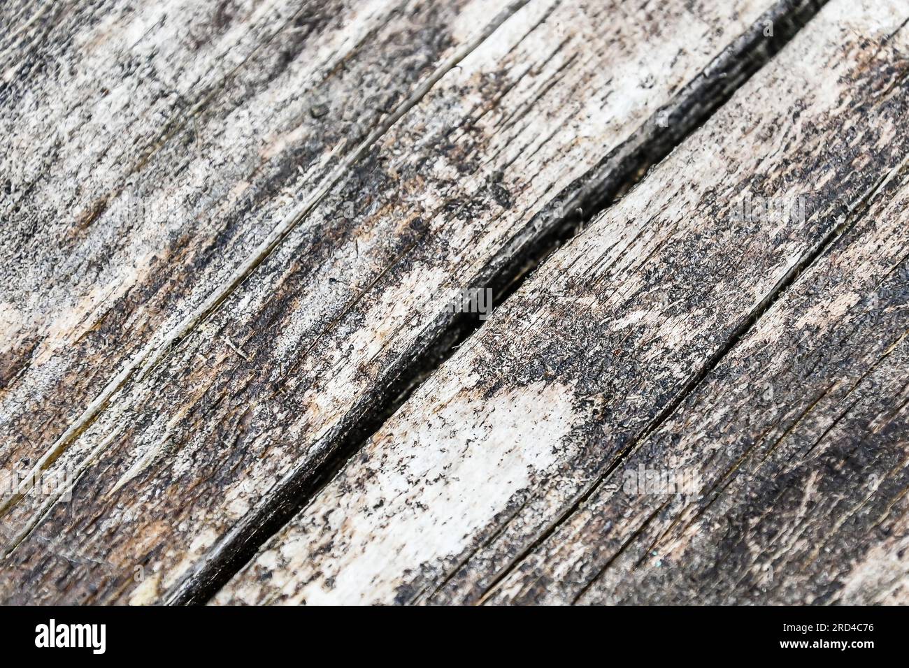 Surface de l'ancienne texture de bois écaillée et détériorée brun Banque D'Images
