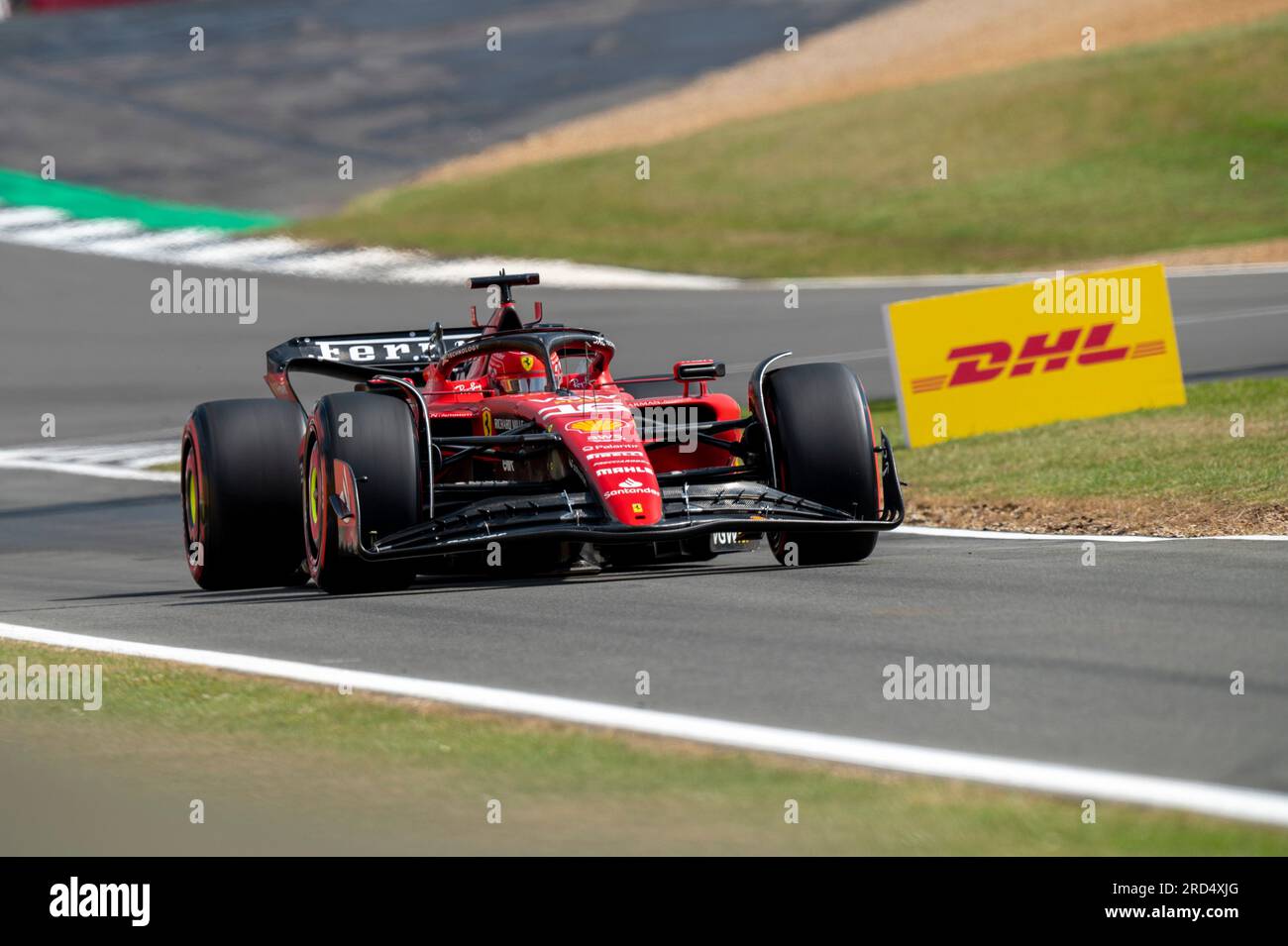 Silverstone, UK - Vendredi 7 juillet 2023 - FORMULE 1 ARAMCO GRAND PRIX DE GRANDE-BRETAGNE 2023 , Charles Leclerc (Monaco) - Scuderia Ferrari - Formule 1 Banque D'Images